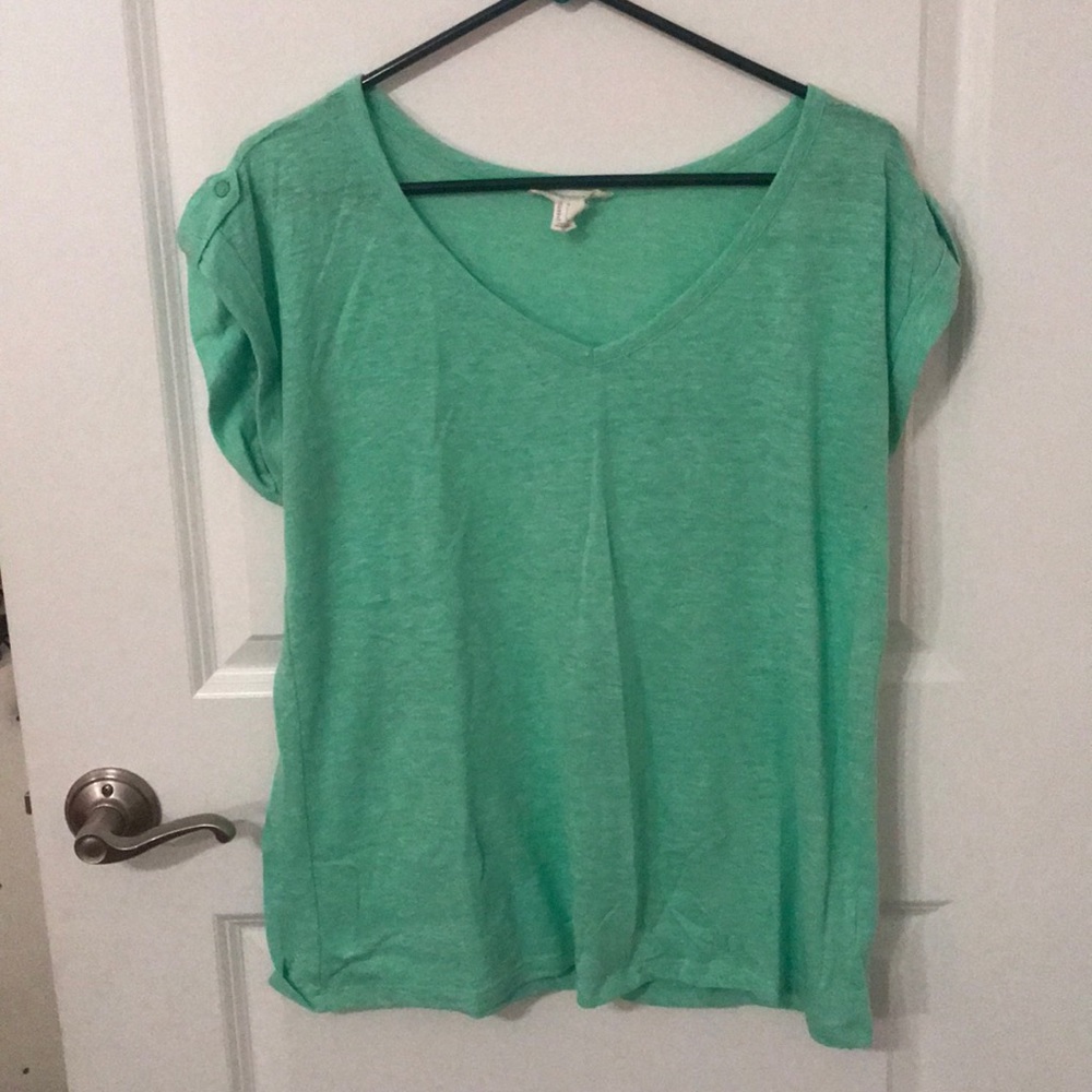 forever 21 green tee